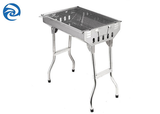 Pliage portatif extérieur du gril 73x33x71cm de charbon de bois d'acier inoxydable