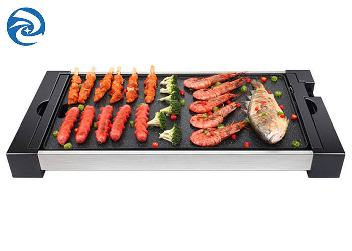 gril électrique sans fumée 110V 220V 625x316x65mm du BARBECUE 1800W