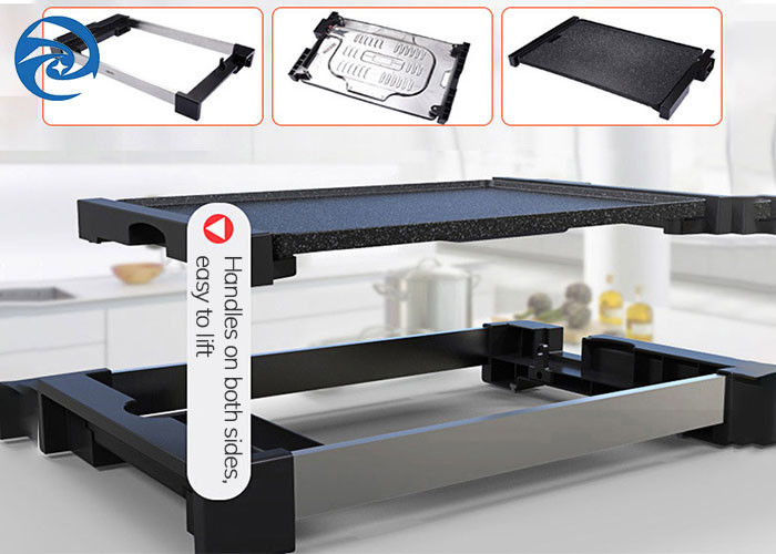 gril électrique sans fumée 110V 220V 625x316x65mm du BARBECUE 1800W